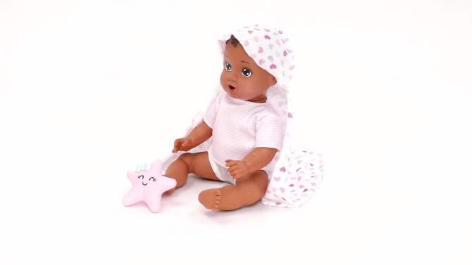 Perfectly Cute Bathtime Baby Doll - Brown Hair, 2 of 8, play video