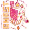 Girl's Minecraft Ghast Sketch T-Shirt - 2 of 4