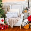 14"x22" Merry Embroidered Coastal Throw Pillow - National Tree Company - 2 of 4