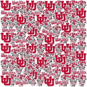 University Of Utah Basketball Sports Miscellaneous 100Ct. Sticker Pack - 1 of 4