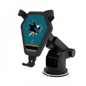 NHL Western Conference Teams Stripe 10-Watt Wireless Car Charger - 1 of 4