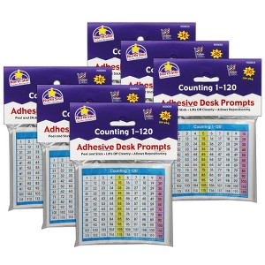 North Star Teacher Resources Adhesive Counting 1-120 Desk Prompts, 36 Per Pack, 6 Packs - 1 of 2