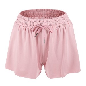 Unique Bargains Womens Flowy Running Shorts Casual High Waisted Workout Shorts 1Pc - 1 of 4