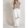 Women's Flutter Sleeve Satin Blouse - eesome - 3 of 3