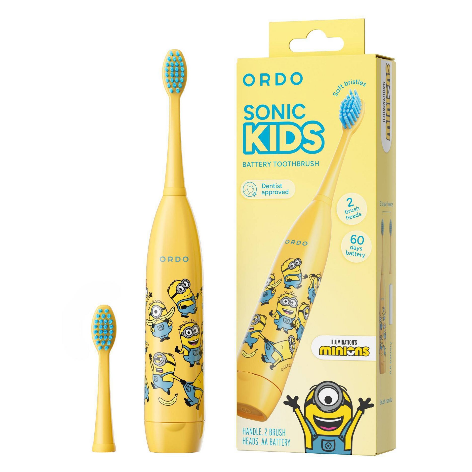 ORDO Sonic Kids' Battery Toothbrush - Minions 01