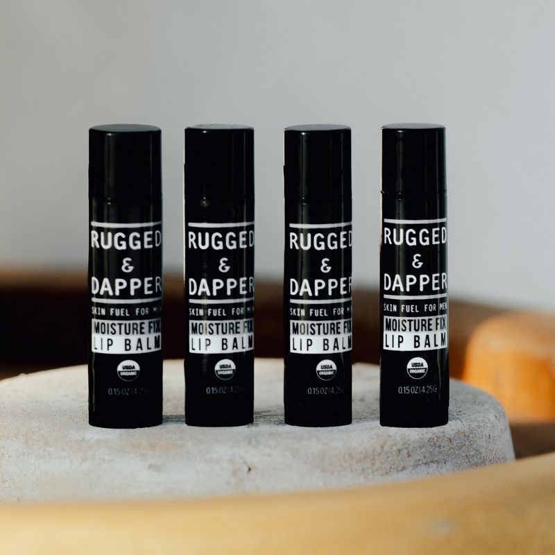 RUGGED & DAPPER - Moisture Fix Lip Balm - Hydrating Lip Balm for Men, 4 Pack, 6 of 12