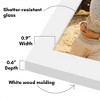 Americanflat 8x10 Hinged Picture Frame for 2 Photos - White - 3 of 4