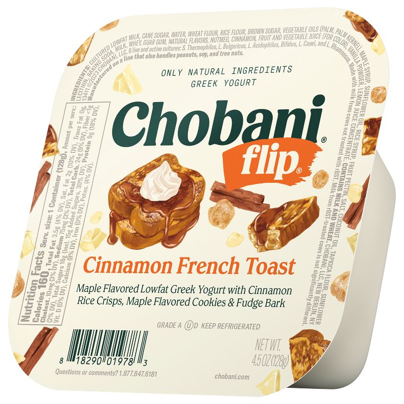 Chobani Greek Yogurt Flip Cinnamon French Toast - 4.5oz, 3 of 8