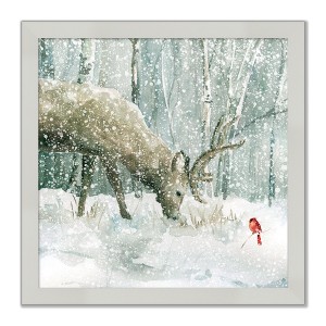 Courtside Market Winter Forest Friends 8x8 Framed Art Board - 1 of 2