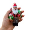 Wholesome Santa the Vegetable Farmer Glass Christmas Ornament, Farm Style| OrnamentallyYou - 4 of 4