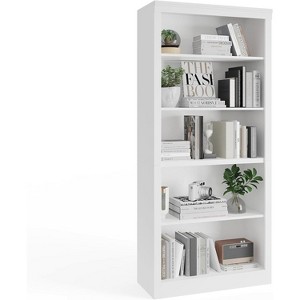 71" Tall Bookcase,Wooden Bookshelf with 5 Tiers, Open Storage, Modern Book Shelf, Floor Standing Display Shelves for Bedroom, Living Room and Office - 1 of 4