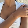 Adornia 14k Rose Gold Plated Adjustable Pave CZ Rings Bracelet - 2 of 4