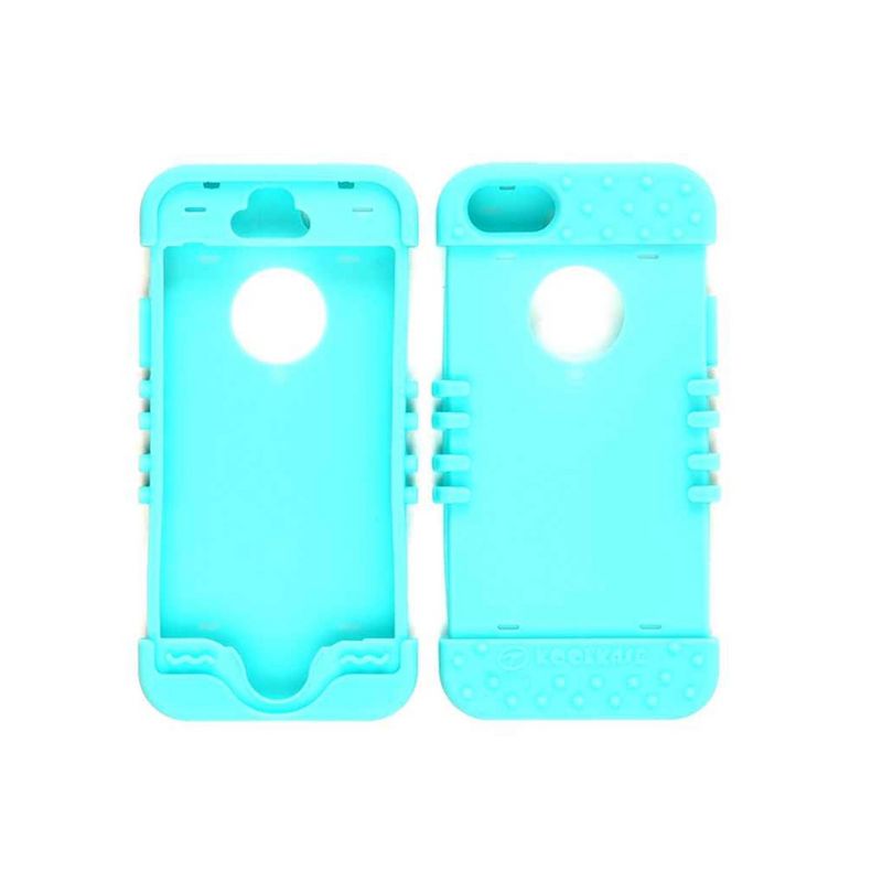 Unlimited Cellular Rocker Series Skin Case for Apple iPhone 5S (Fluorescent Blueish Green), 1 of 2