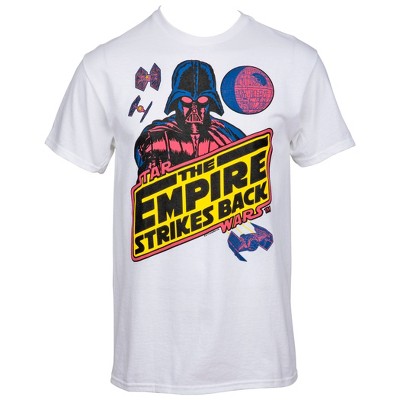 Mens Star Wars The Empire Strikes Back Neon Darth Vader T-Shirt - Medium