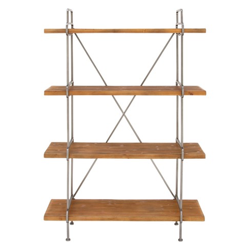 Honeybloom Oliver 4-Tier Wood & Metal Shelf