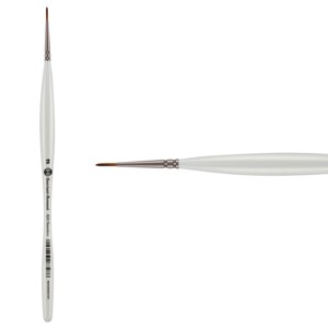 Borciani e Bonazzi UNICO Fiamatto Synthetic Series 820 Paint Brush, Round Size 2 - For Acrylic and Watercolor Painting - Ergonomic Handle, - 1 of 4
