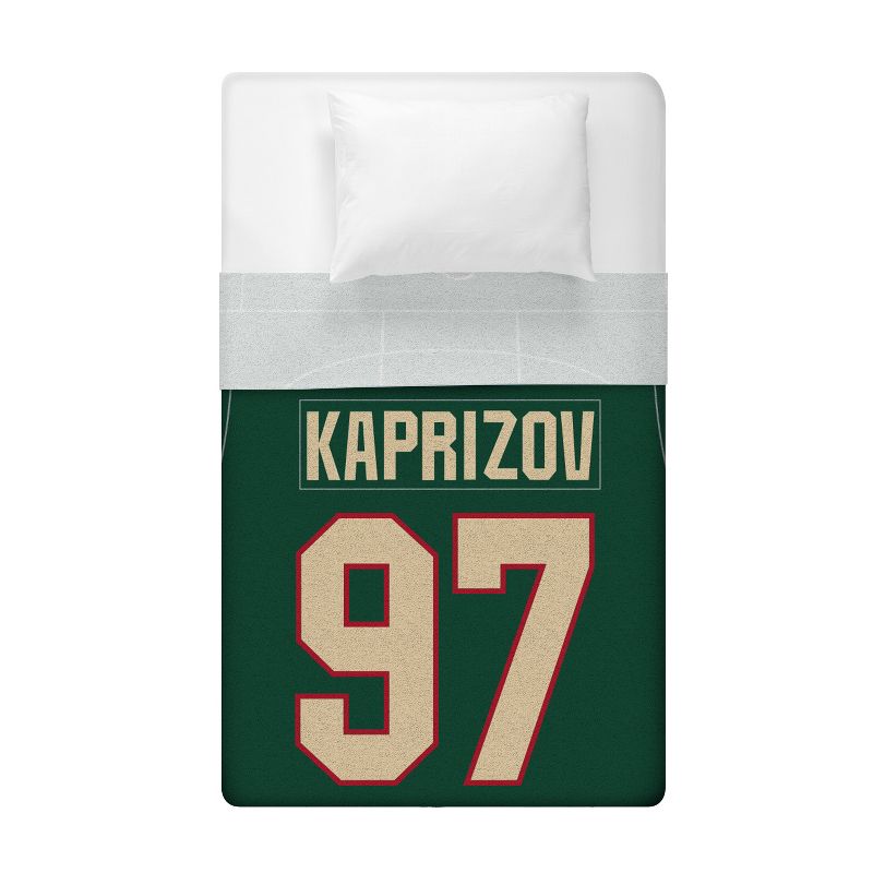 Sleep Squad Minnesota Wild Kirill Kaprizov 60 x 80  Raschel Plush Blanket, 4 of 6