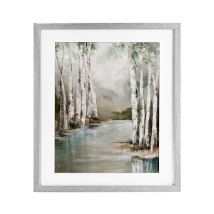 Stupell Industries Veil Of Silver Trunks Framed Print Under Glass - 1 of 4