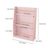 VASIP 3-Tier Kids Bookshelf, Children's Book Rack for Organizing Bedrooms, Playrooms and Classrooms,Pink - 2 of 4