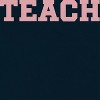 Social Collective Women's Pink Teach Short Sleeve Graphic Cotton T-Shirt - 2 of 3