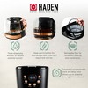 Haden Heritage 4 Slice Wide Slot Stainless Steel Toaster Bundled with 12 Cup Programmable Drip Coffee Maker Coffee Machine, Black & Copper - 3 of 4