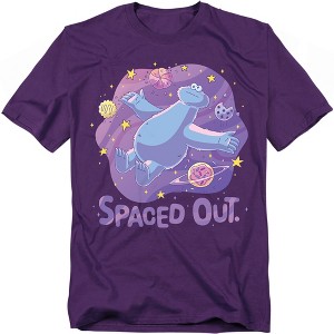 PEOPLE1 ツアーTシャツ XL紫❹Chevon※NEE※TOOBOE Men's Sesame Street Cookie Monster Spaced Out T-Shirt, Purple, 4X
