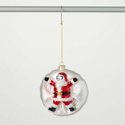 5"H Sullivans Santa Snow Angel Christmas Ornament, Red-White, Christmas Tree Decor