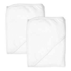Honest Baby 2-Pack Organic Cotton Hooded Towels - 1 of 4