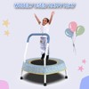 VisioGear Trampoline, Toddler Trampoline for Kids 1 Year Plus with Handle, Baby Gifts for Boys and Girls, Blue Forest, 27.5*27.5*30 - 2 of 4