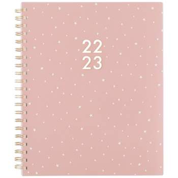 2022-23 Academic Planner Weekly/Monthly Frosted 11"x8.5" Pink Stars - Sugar Paper Essentials