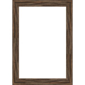 Amanti Art Regis Barnwood Mocha Narrow Framed Dry Erase Magnetic Board - 1 of 4