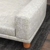 XIYUYEU Dog Bed Elegant Pet Bed for Medium Dogs Comfy Dog Couch with Removable Cushion Durable Elevated Dog Sofa Bed, Light Gray - 3 of 4