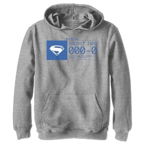 Boy's The Flash Supergirl Subject Zero Blue Pull Over Hoodie - 1 of 4