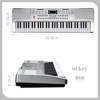 Karl Home 61 Keys Keyboard Piano with Lighted Keys, Z-Stand, Piano Bench, Black - 2 of 4