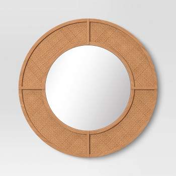 28" Caning Round Wall Mirror - Threshold™