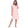 Casual Nights Women's Short Sleeve Floral And Lace Nightgown - 2 of 4