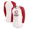 MLB Cincinnati Reds Women's White 3/4 Sleeve Fashion T-Shirt - 3 of 3