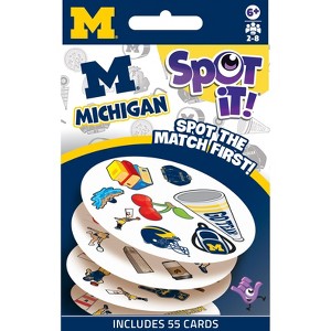 MasterPieces Officially Licensed NCAA Michigan Wolverines Spot It Game for Kids and Adults - 1 of 3