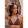 Moda Minx Amour 'Coffee' Tie Side Crystal Bikini Bottoms - 4 of 4