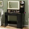 Besiost Makeup Vanity Desk with Mirror Light and Drawers - 2 of 4