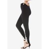 Roaman's Women's Plus Size Lace-Applique Legging - 4 of 4