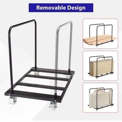 Folding Table Cart, 45.28 x 29.14 Inch Heavy Duty Drywall Sheet Cart Handling Wall Panel, 1500 LBS Panel Dolly Truck