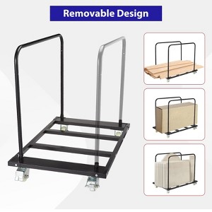 Folding Table Cart, 45.28 x 29.14 Inch Heavy Duty Drywall Sheet Cart Handling Wall Panel, 1500 LBS Panel Dolly Truck - 1 of 4