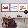 Stupell Industries Triple Colorful Airplanes Drawing, 25" x 25" - 3 of 4