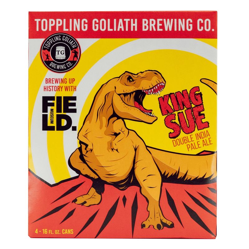 Toppling Goliath King Sue Double IPA Beer - 4pk/16 fl oz Cans, 4 of 15