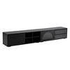 YOOCOZZ ﻿ TV Stand for TVs Up to 100" with Fluted Glass Door,Sliding Door,2 Drawers and LED Light - 4 of 4