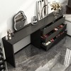 FUFU&GAGA Rotating Dresser and Desk 6 Drawer Dresser Makeup Vanity - 2 of 4
