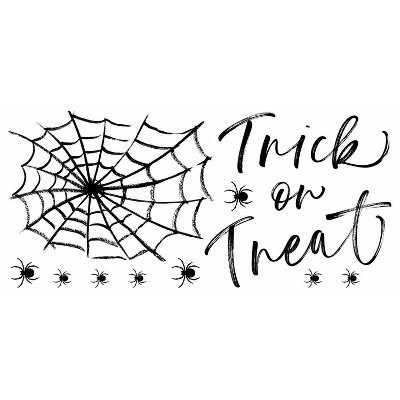 Halloween Trick Or Treat Spider Web Peel and Stick Giant Wall Decal - RoomMates