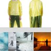 Unique Bargains Disposable Rain Ponchos Waterproof Ponchos Lightweight for Men Women with Hood and Sleeves 5 Pcs - 2 of 4