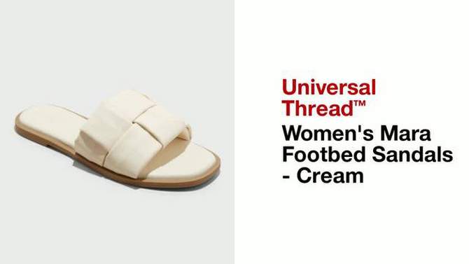 Women's Mara Footbed Sandals with Memory Foam Insole - Universal Thread™, 2 of 12, play video